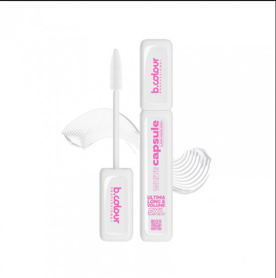 Super Stay white Lash Mascara / 02 5XL White,( B.COLOUR Professional Capsule 6 ml)